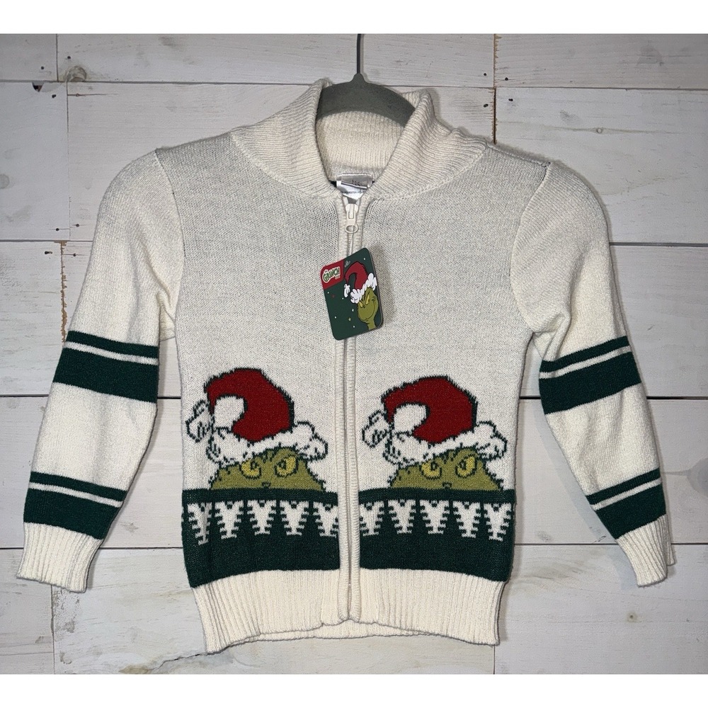 New with tags Dr. Suess Grinch Christmas sweater  - Size 4T (W)